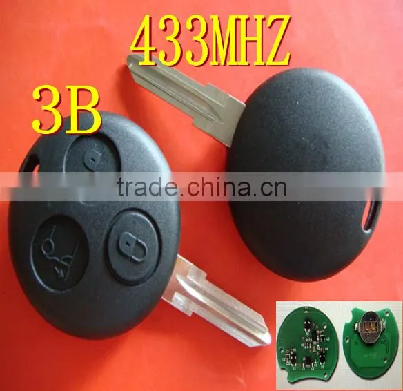 TD 3 button no logo remote key 433mhz for Bnz