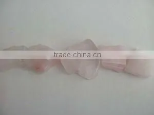Chinese Rose Quartz slice long drill