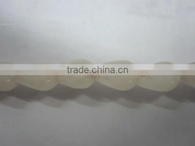 Natural gemstones rose quartz pear shape pendant