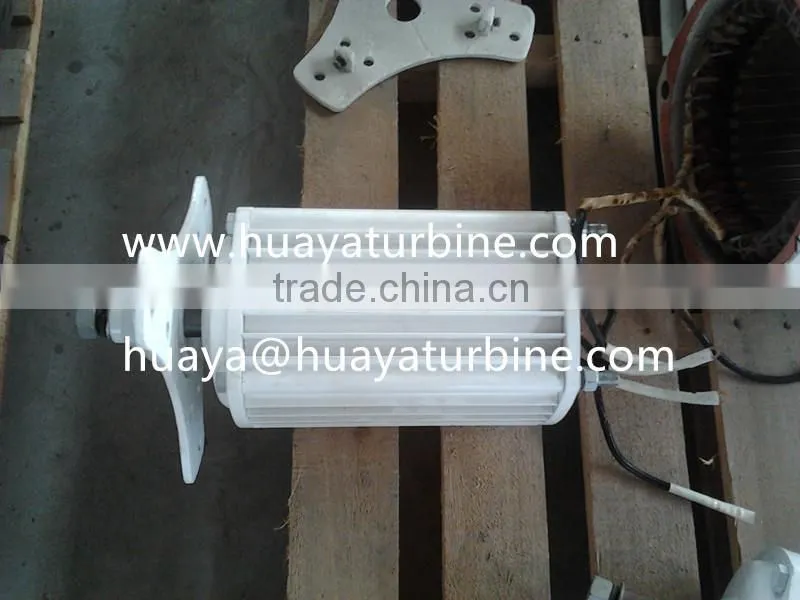 HENRYD! IEC/CE approved horizontal 2000w wind turbine generator 24V 48V Off grid system, easy installation, low rpm 350rpm