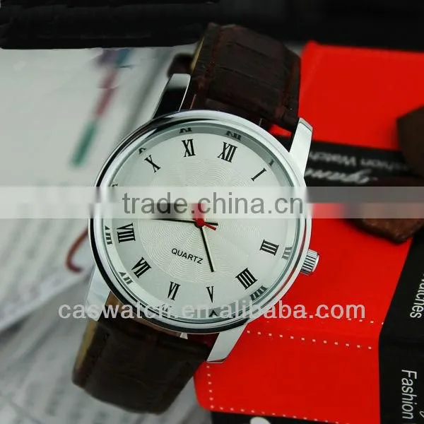 Best selling branded classic couple watch leather strap pair watches