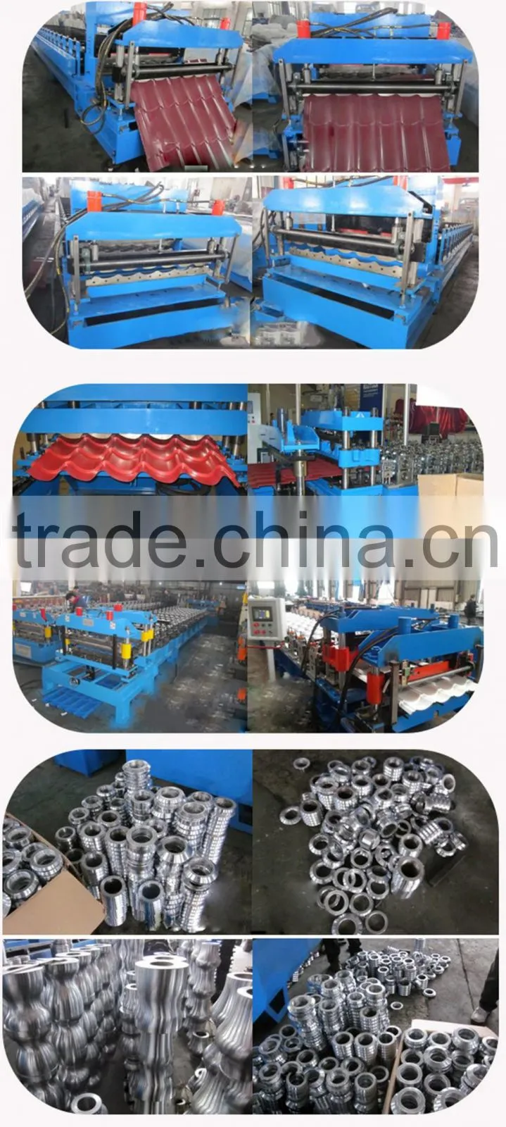 Durable in use best selling glazed steel roll forming machine