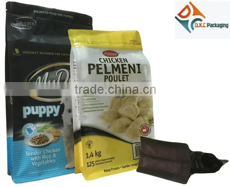 Box Bottom Plastic Food Packaging Bags Pouches