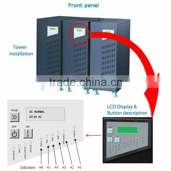 6000va 10000va 15000va 20000va online ups (Centrio DSP 6-20KVA)