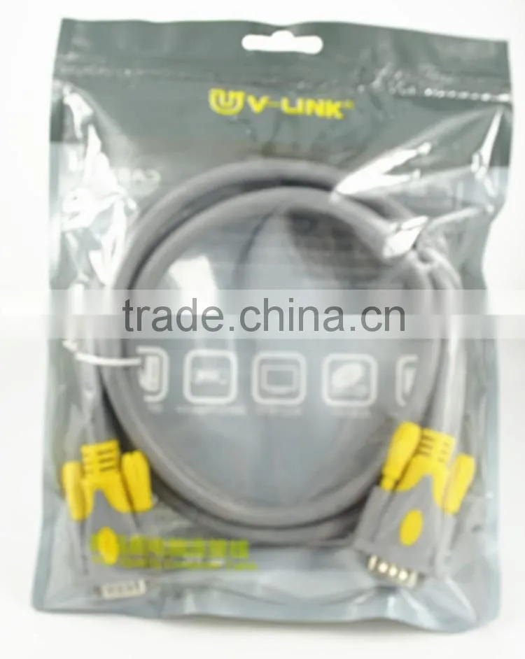 15 PIN VGA SUPER VGA Cable M/M Male To Male cable vga to coax converter