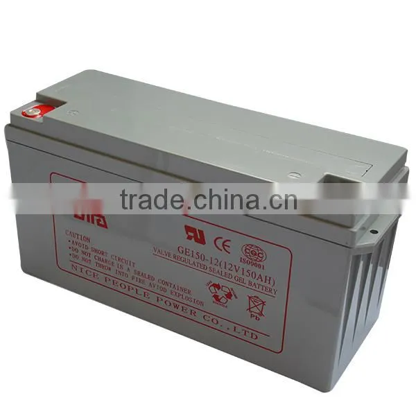 High quality rechargeable 12V150AH ups battery