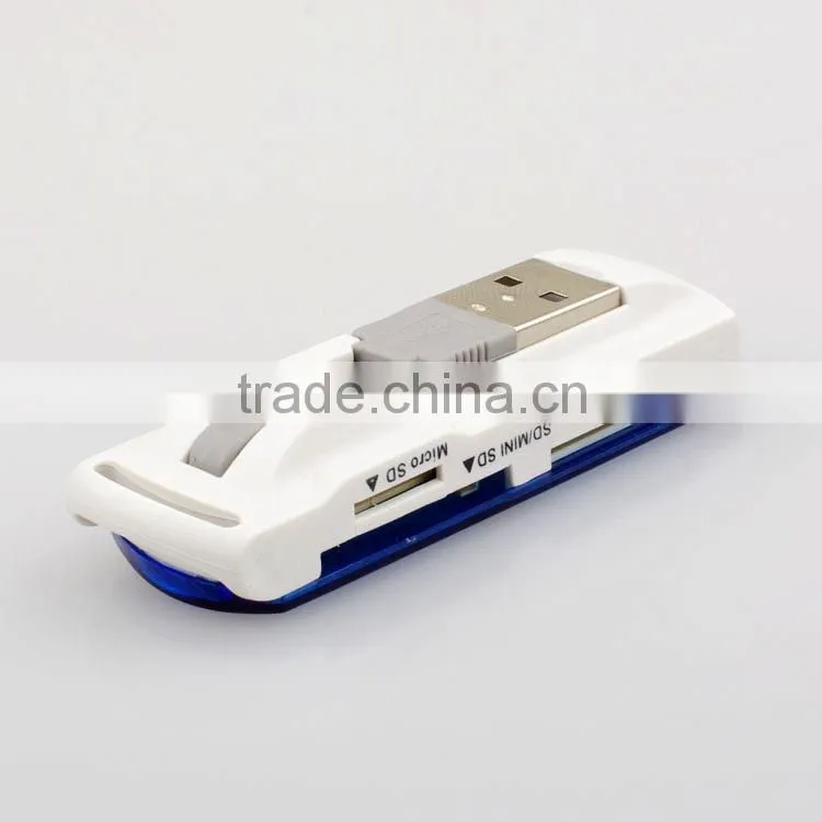Multi USB 2.0 Card reader for SD, MS, M2, Microsd with 4 slot