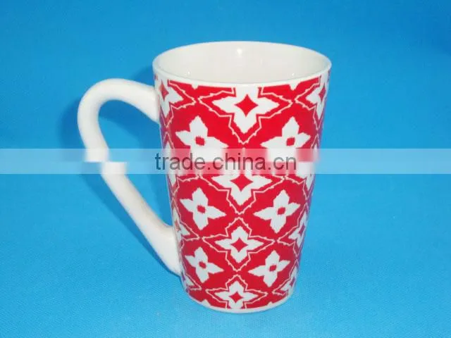 Porcelain water mug in office and traveling