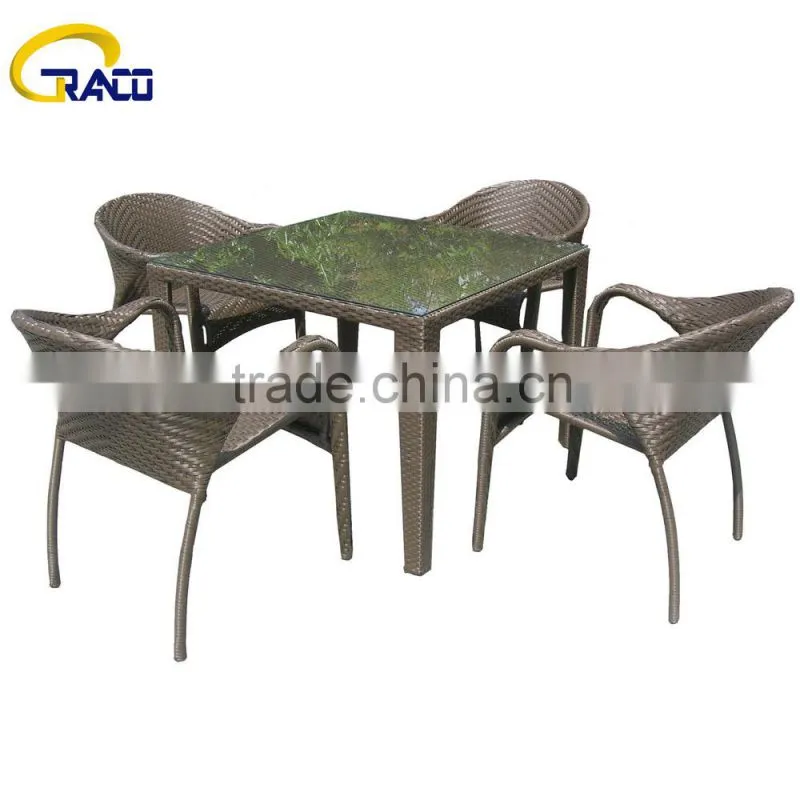 KAL069 Classics Rattan outdoor furniture dining set