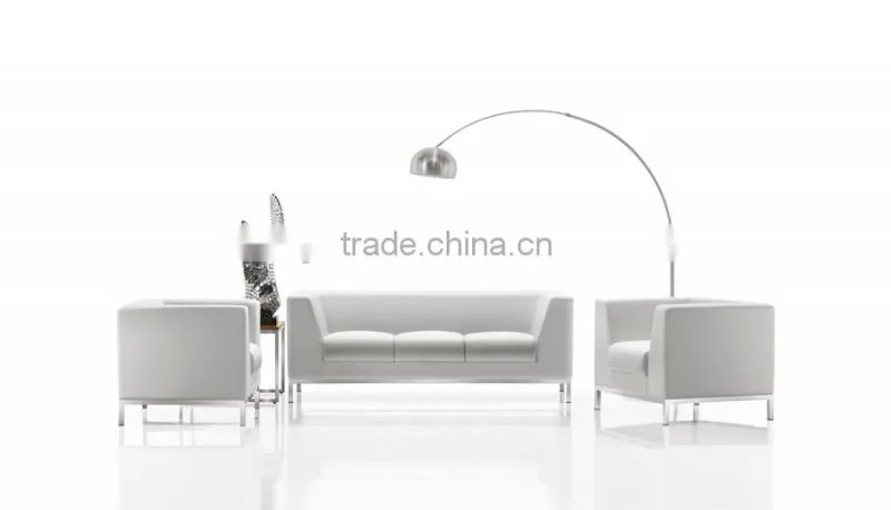 S-32 white leather sofa pu sofa white leather sofa furniture sofa