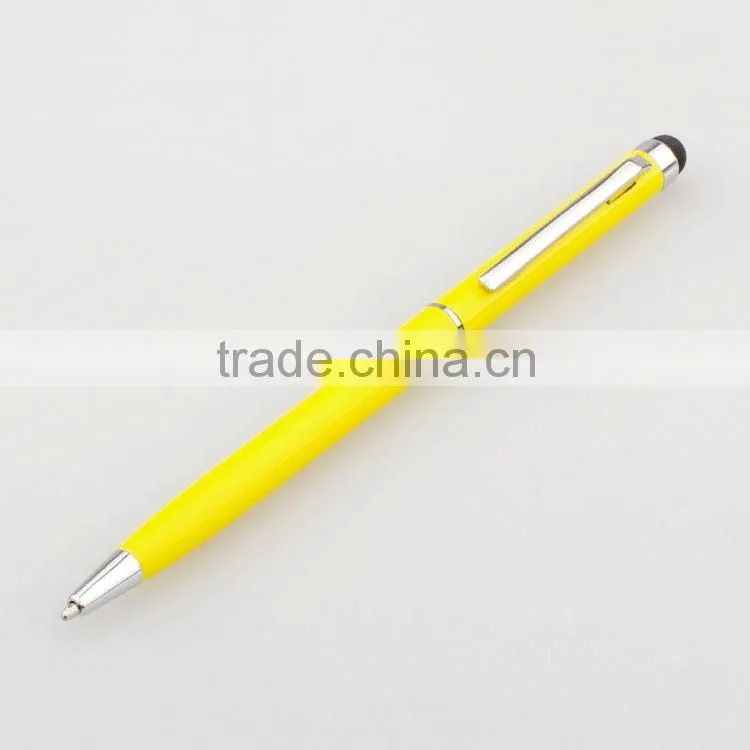 office and school use digital touch stylus metal ball pen for promotional