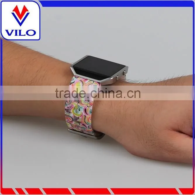 Fashion Design Rubber Watch Strap Wrist Band For Fitbit Blaze, For Fitbit Blaze Silicone Watch Band