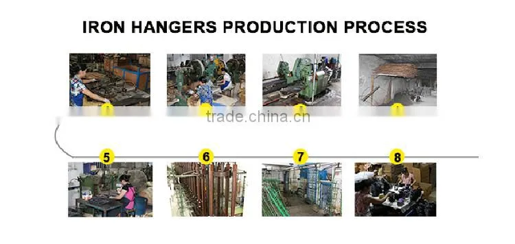 OEM Guangzhou supplier good price Black Metal Hangers