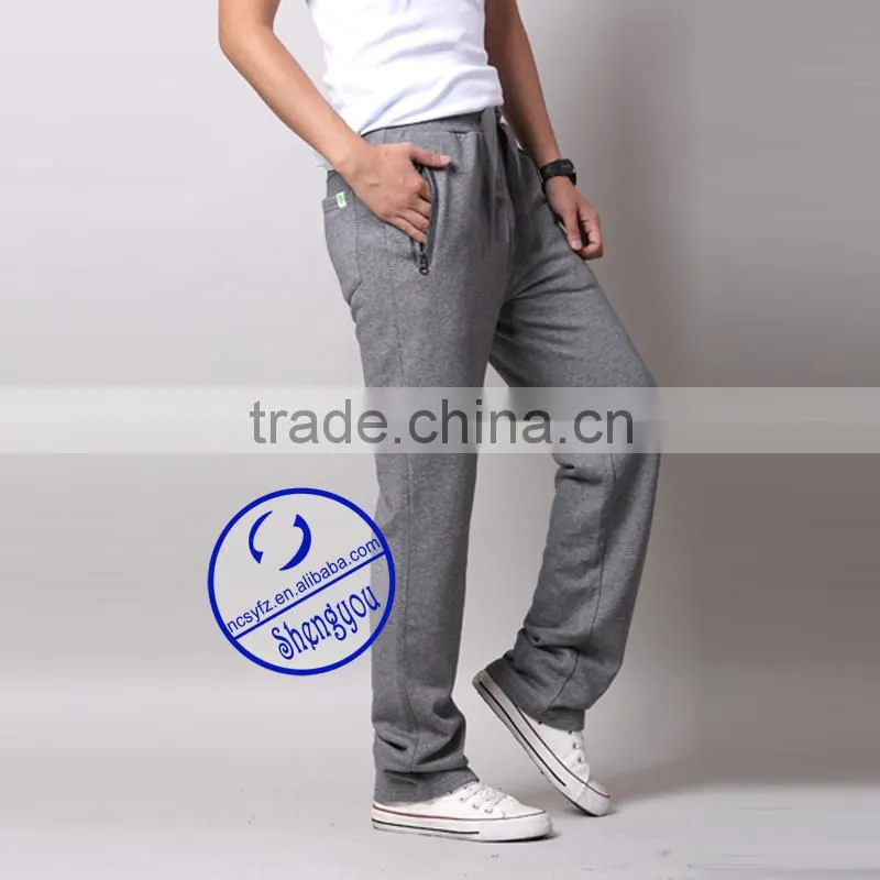 fashion design high quality men's grey jogger pants manufactures in china