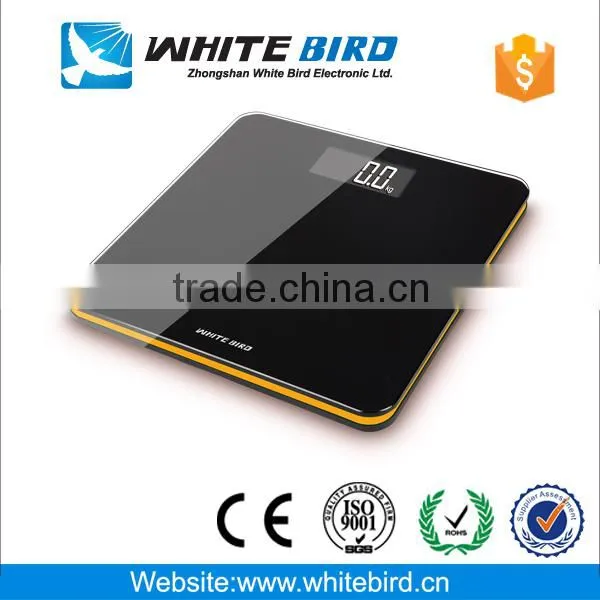 150kg LCD colorful plastic interlayer tempered glass electronic digital body weighing bathroom scale