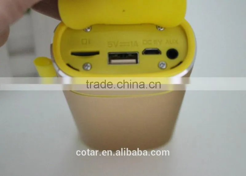 New 3in1 Function bluetooth 4400mah Power Bank Speaker waterproof