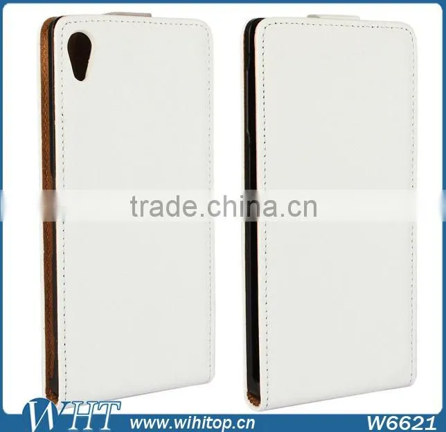 Fancy Cell Phone Case Magnetic PU Leather Vertical Flip Case for Sony Xperia Z4