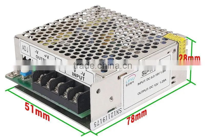 Single output DC-DC Converter 15W 24V dc-dc power converter