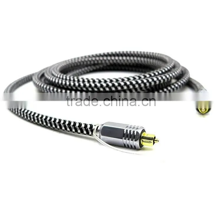Metal TOSLink Fiber Optical Cable 5mm Lead 50cm 0.5m