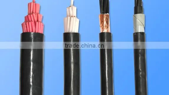 price high voltage power cable XLPE Insulated PVC Sheath Copper Braid Screened Flexible Control Power Cable
