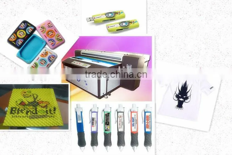 2.5m, digital flatbed printer with dx5 ecosolvent printing