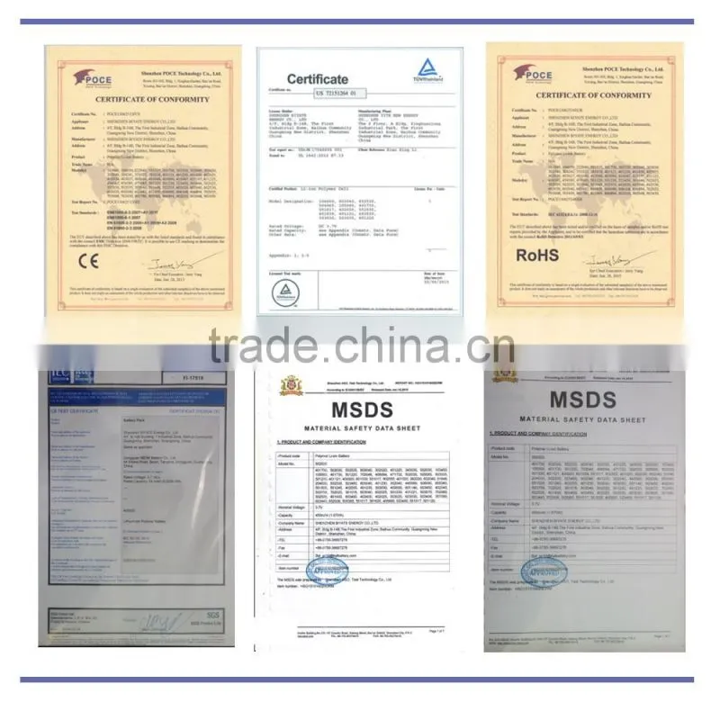 Wholesale Price 401020 3.7V55mah Li-Polymer batteries for Speaker