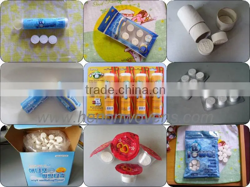 compressed tissue, nonwoven magic towel