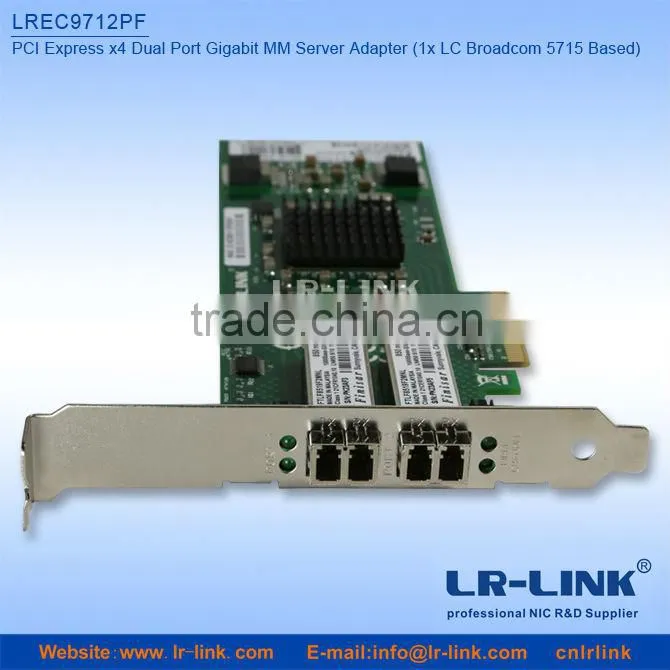 Special Offer BCM5715S PCI Express 1000FX Fiber Optic LC Connector Gigabit Ethernet Nic