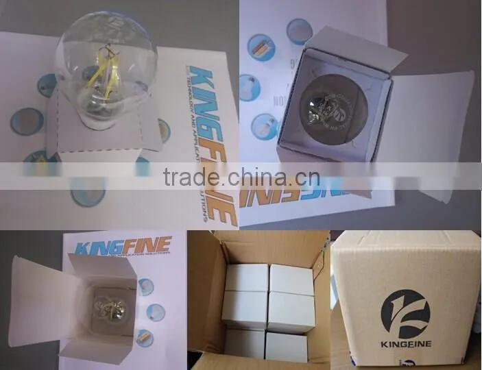 Factory price 8w Globe Sapphire Substrate A60 E27 LED Filament Bulb
