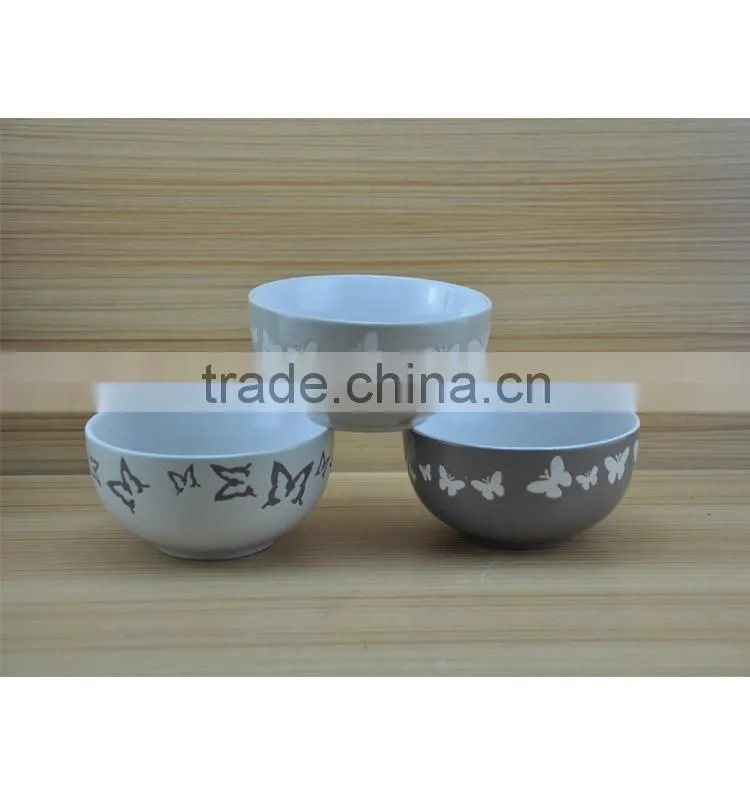 colored ceramic soup cereal bowl,cearmic cereal bowl with handle