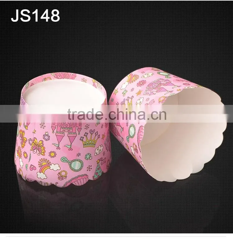 JS148 BAKEST new castle pattern high temperature resistance small muffin cake paper cup cake