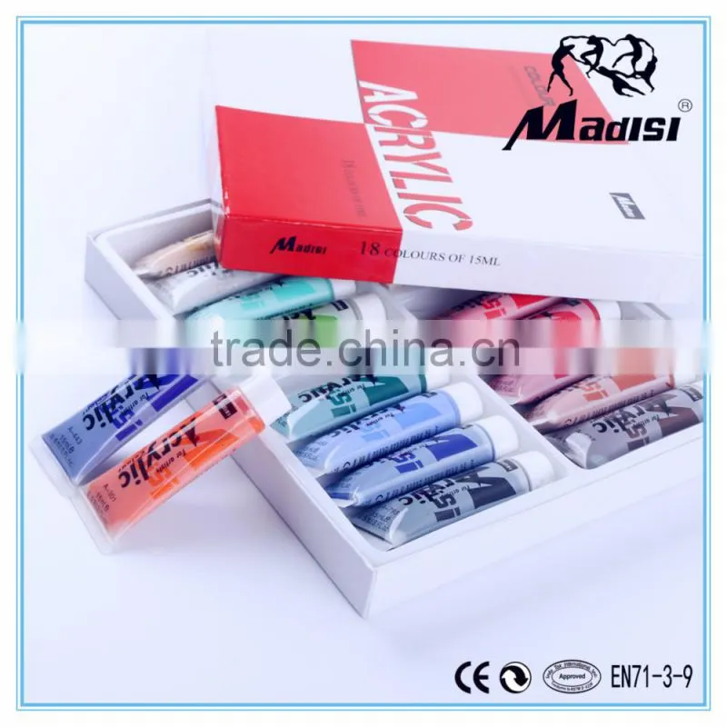 18 colors acrylic painting set
