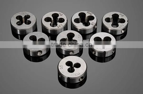Europe cutting tools 8pc die set Hand tool threading dies In Blister card