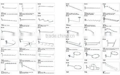 Wholesale chrome display pegboard hook with price tag