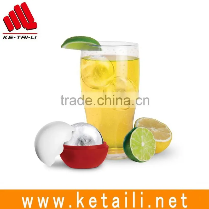 2016 hot selling silicone Ice tray personalized ice cube tray in ball shape made in china