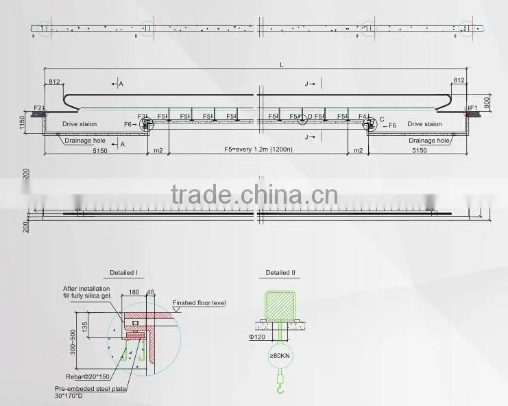 Moving walk With 800mm Width Aluminum Steps