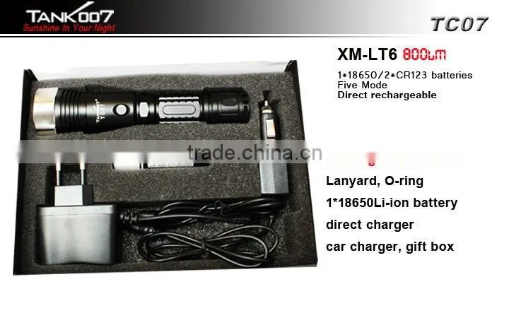 Car Socket Rechargeable Flashlight TC07