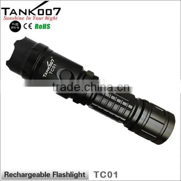 CREE rechargeable police torch TANK007 TC01