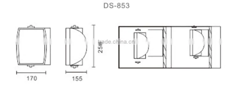 PA System wall mount two way speaker