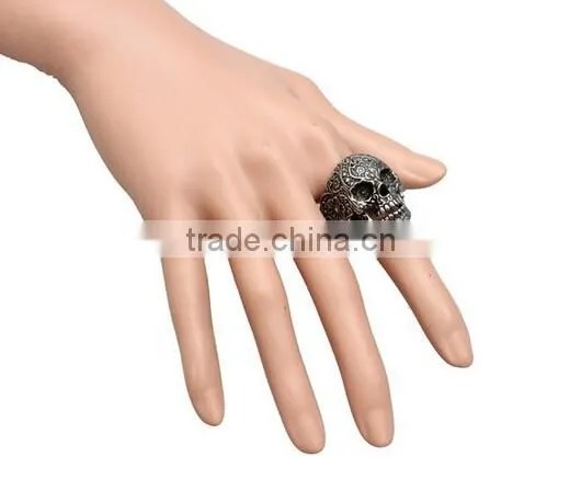 Fashion Man's Stainless Steel ring Personality punk skull Titanium steel Rings