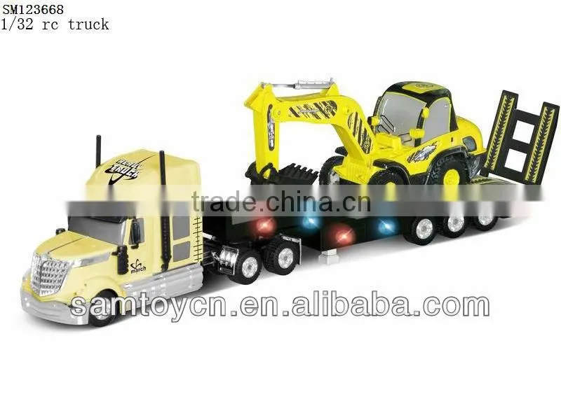 Kids friction toy logging trucks