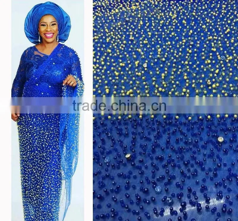 2016 high quality african tulle lace fabrics for asoebi/ nigeria bridal embroidered tulle lace fabric