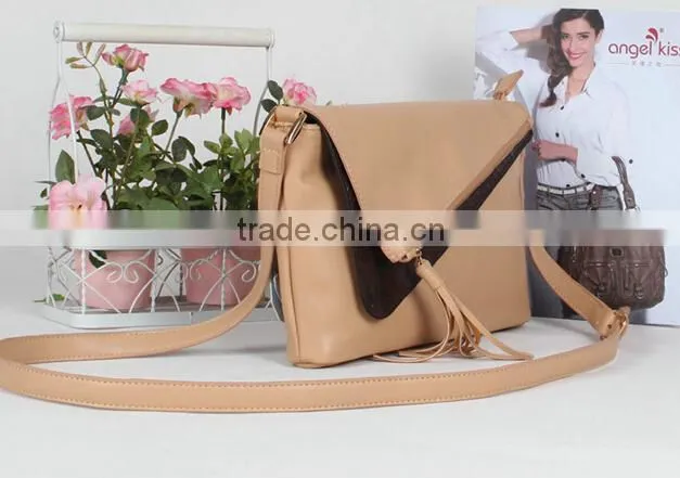 Latest design lady PU leather sling bag shoulder bag