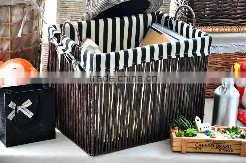 Cheap handmade baskets corn husk basket simple convient weaving storage basket