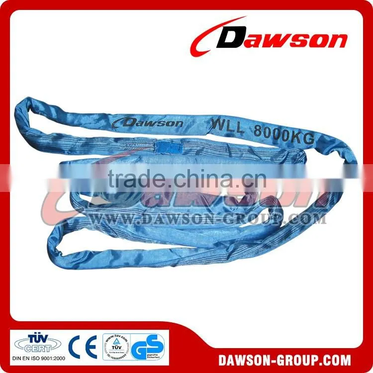 EN1492-2 Chinese 8T Crane Round Lifting Slings manufacture