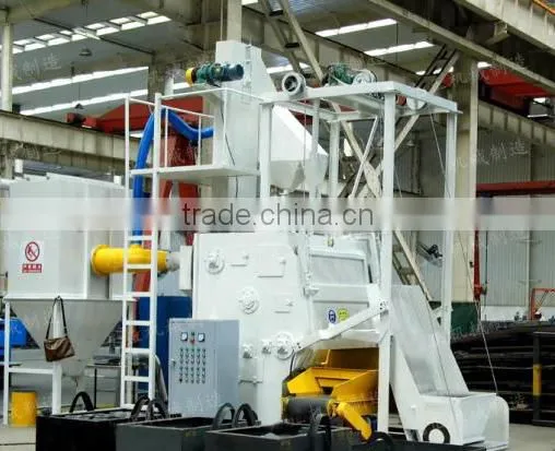 Barrel Blast Machines/Tumblast Machine/Rubber Apron Type Shotblasting Machine
