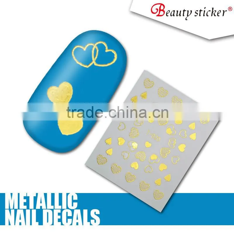 beauty stickerElegant and fashion style 3d nail stickers, nail wraps from 3d nail art supplies