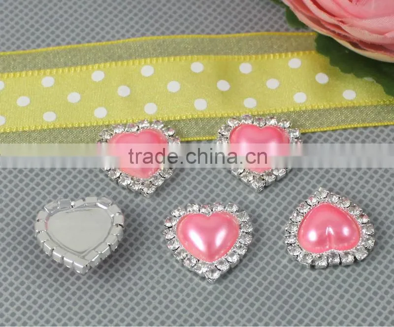 Hot Sale Cheap Pink Heart Shape Buttons Wholesale 2308DP62