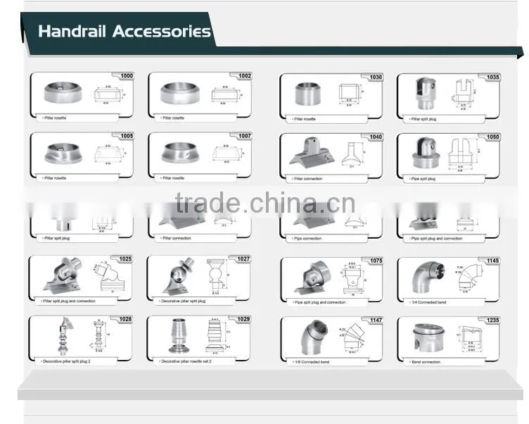 anodizing aluminum stainless steel balcony railing designs/balcony grill designs/handrails for outdoor steps