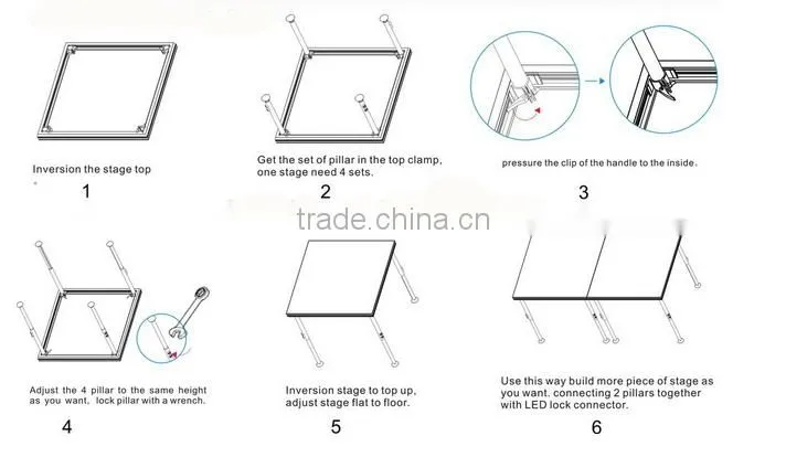 Folding Stage,Concert mobile stage, stage platform